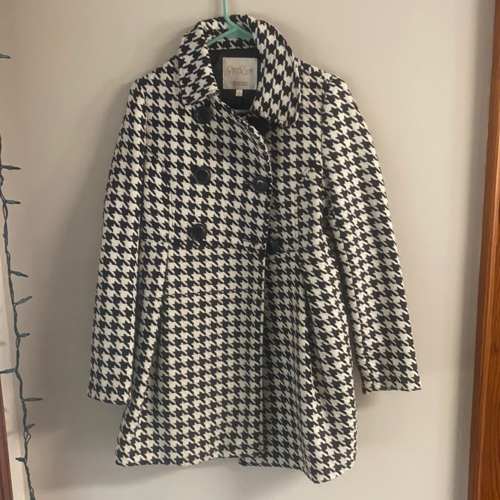 Black and white Peacoat
